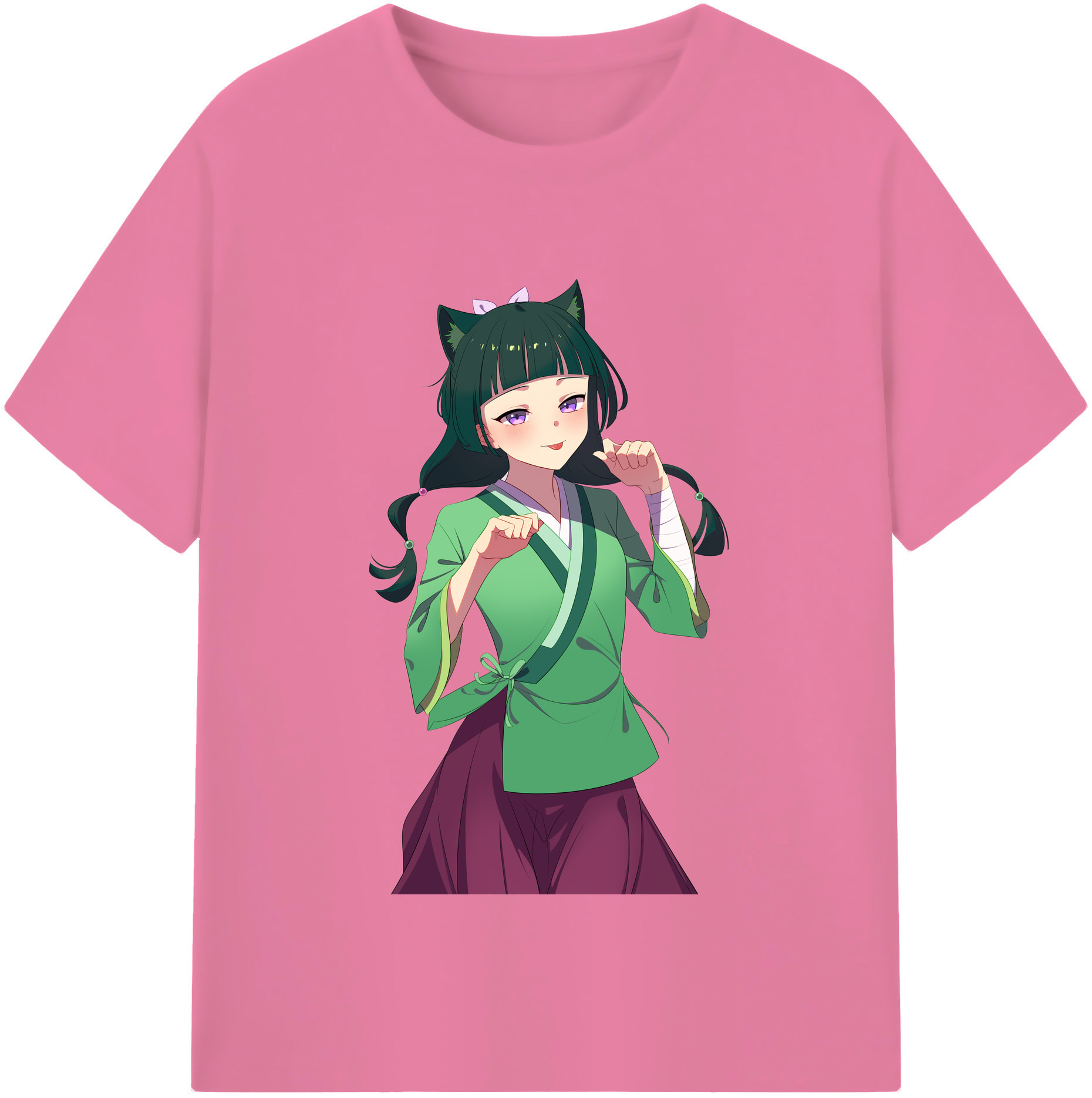 （画像用） 薬屋のひとりごと The Apothecary Diaries 綿100％半袖Tシャツ（フロントプリント）
